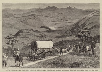 Sudafrica, la campagna contro Secocoeni, la colonna del brigadiere Baker Russell che attraversa il Botha Berg da Charles Edwin Fripp